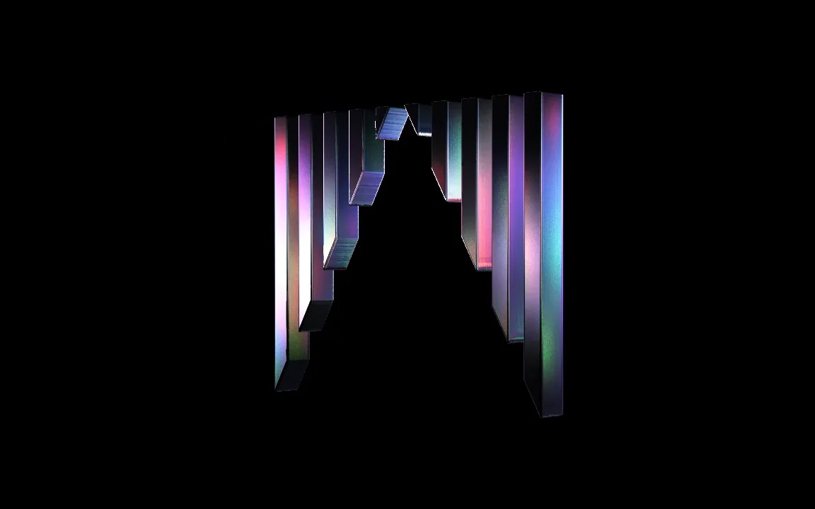 AgentPrism logo, a faceted prism, rotating in a continuous loop.