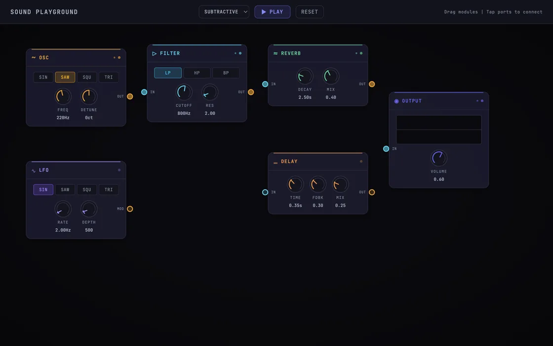 Sound Playground preview